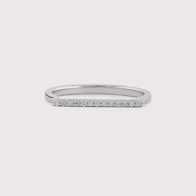 Sparkling Sleek Gold & Diamond Finger Ring,,hi-res image number null