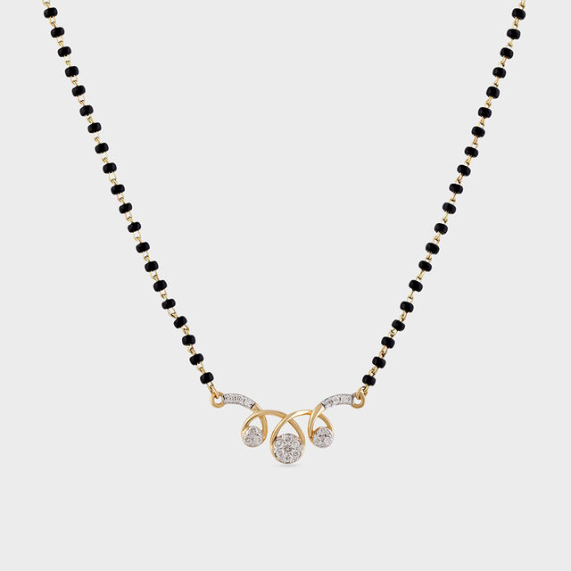 Twilight Swirls Gold and Diamond Mangalsutra,,hi-res image number null