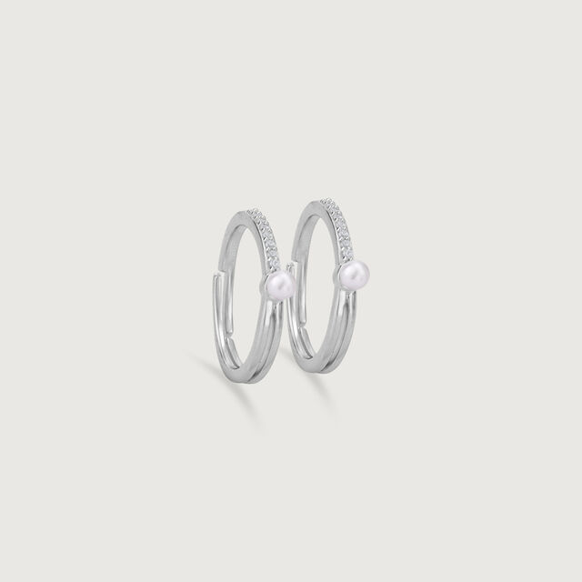Sparkle Arc Silver Toe Rings,,hi-res image number null