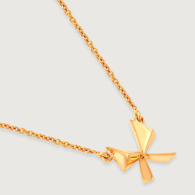 Mystic Butterfly 14KT  Gold Necklace,,hi-res image number null