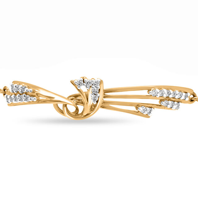 14KT Yellow Gold Fancy Diamond Burst Bracelet,,hi-res image number null