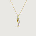 Fluid Twisted Diamond Pendant,,hi-res view 4