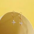 Intersecting Lines Diamond Hoop Earrings,,hi-res view 1