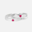 Mini Heart Silver Toe Rings,,hi-res view 3