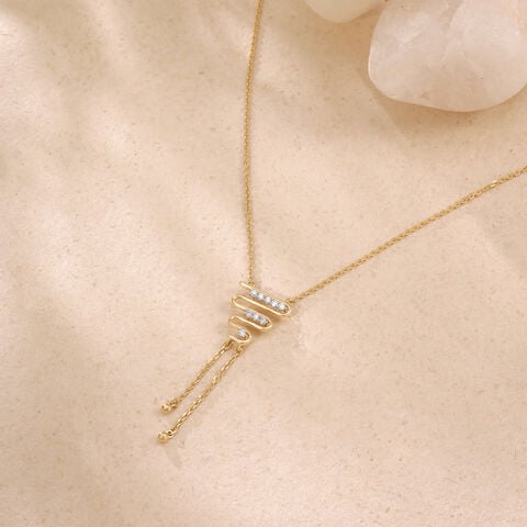 Fluid Rhythm Diamond Necklace