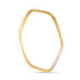 18 KT Yellow Gold Crossover Bangle,,hi-res view 1