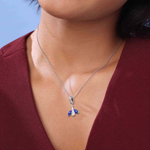 Mystic Flutter Silver Pendant