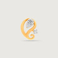 14KT Yellow Gold Diamond Nose Pin,,hi-res view 3