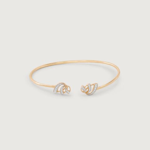 Lotus Bloom Diamond Bangle