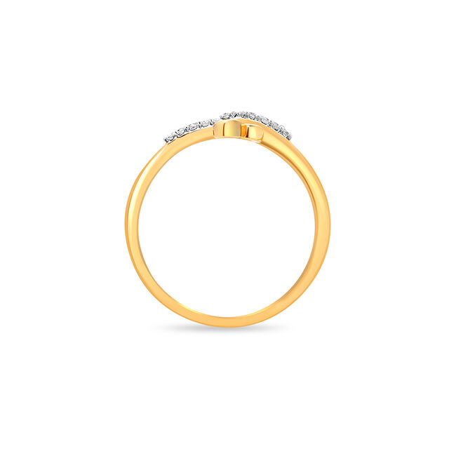 14KT Yellow Gold Unique Relationships Diamond Ring,,hi-res image number null