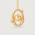 Double Moon Elegance 18KT Pendant,,hi-res view 4