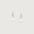 Pearl Bloom Silver Stud Earrings,,hi-res view 3