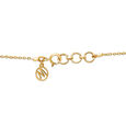 14Kt Yellow Gold Chic Interlock Diamond Necklace,,hi-res view 4