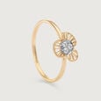 Petal Brilliance 14 Kt Gold & Diamond Ring,,hi-res view 4