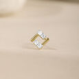 Togetherness Spark Gold & Diamond Nose Pin,,hi-res view 1