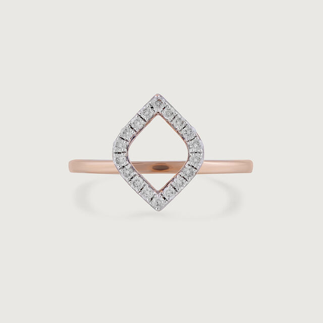 Vintage Glam Gold & Diamond Finger Ring,,hi-res image number null