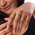 Mother of Pearl Luxe Silver Ring,,hi-res view 2