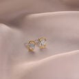 Willow Whispers 14 Kt Gold & Diamond Stud Earrings,,hi-res view 1