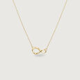 Infinity Love Gold Necklace,,hi-res view 3
