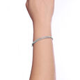 Glam Tiered Silver Bangle,,hi-res view 2