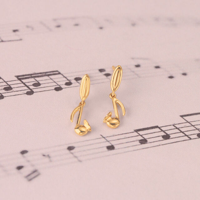 Sonic Symphony 14KT Gold Drop Earrings,,hi-res image number null