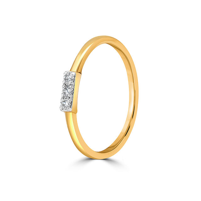 14KT Yellow Gold Summer Frost Diamond Ring,,hi-res image number null