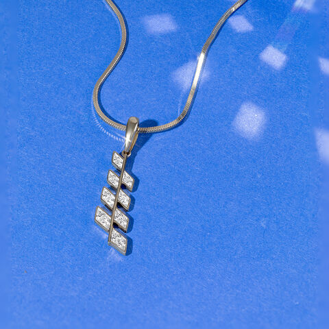 Electric Sequin Gold & Diamond Pendant