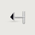Sleek Pyramid Silver Cufflinks,,hi-res view 4