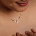 Elegant Edge Diamond Necklace,,hi-res view 2