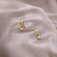 Edgy Chic Pearl Stud Earrings,,hi-res view 1