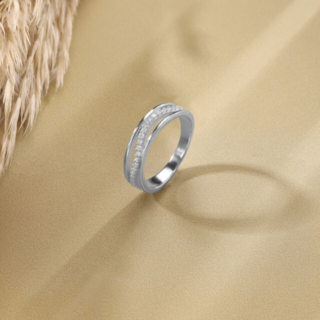 Snatched Crisscross Silver Ring,,hi-res image number null