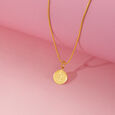 Divine Lakshmi Gold Pendant,,hi-res view 1