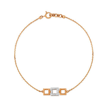 14KT Rose Gold Diamond Bracelet