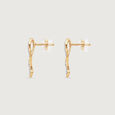 Flowing Whisper Diamond Stud Earrings,,hi-res view 4