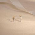 Soft Curve Diamond Stud Earrings,,hi-res view 1