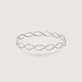 Infinity Flow Silver Bangle,,hi-res view 3