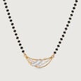 Woven Waves Gold and Diamond Mangalsutra,,hi-res view 3