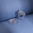 Modern Knot Silver Toe Ring,,hi-res view 1