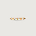 Delicate Loop Gold & Diamond Finger Ring,,hi-res view 4