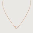 Dazzling Wave Gold & Diamond Necklace,,hi-res view 3