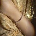 Rhythmic Twist Gold & Diamond Bangle,,hi-res view 2