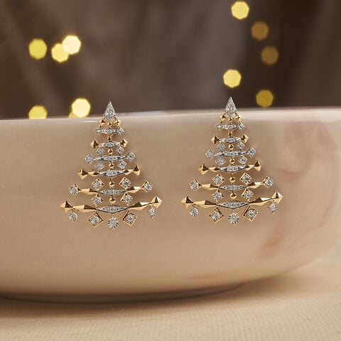 Dramatic Tiered Diamond Drop Earrings