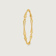 Rhythmic Facet Gold Bangle,,hi-res view 2