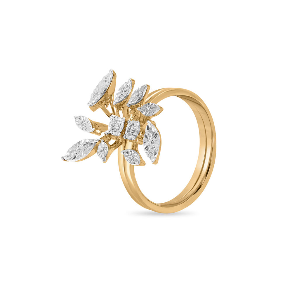 Petite vintage pave leaf discount