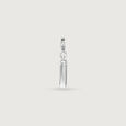 Graceful Initial W Silver Charm,,hi-res view 4
