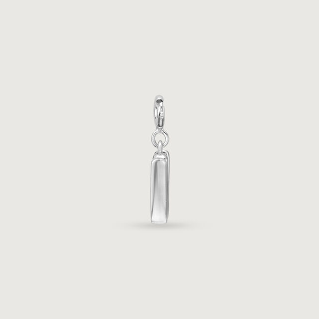 Graceful Initial W Silver Charm,,hi-res image number null