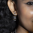 Flash Weave Gold & Diamond Drop Earrings,,hi-res view 2
