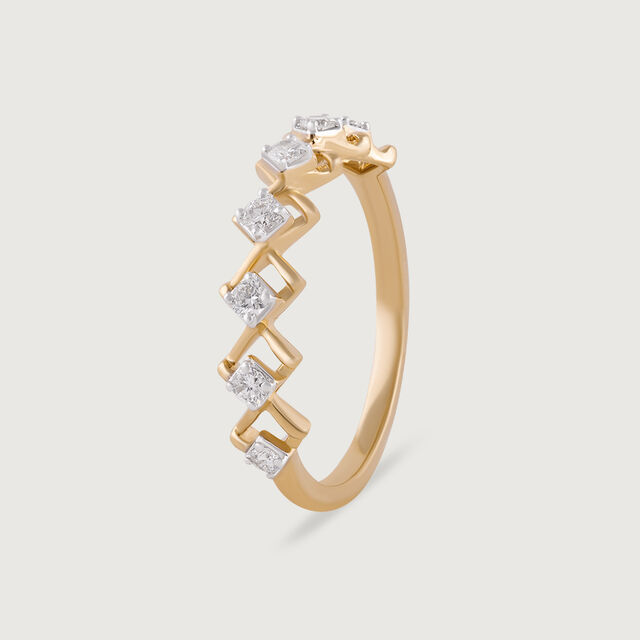 Disco Lights Gold & Diamond Finger Ring,,hi-res image number null