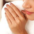 Stellar Radiance 18KT Rose Gold Diamond Finger Ring,,hi-res view 1