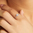 Modern Minimal Silver Ring,,hi-res view 2